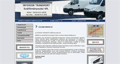 Desktop Screenshot of interiortrans.hu