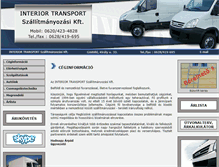 Tablet Screenshot of interiortrans.hu